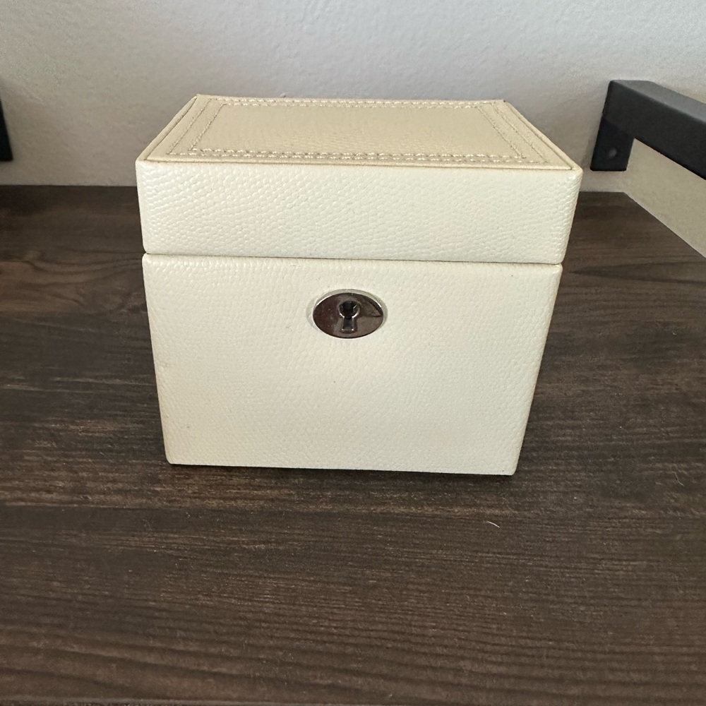 Pottery barn ivory jewelry box